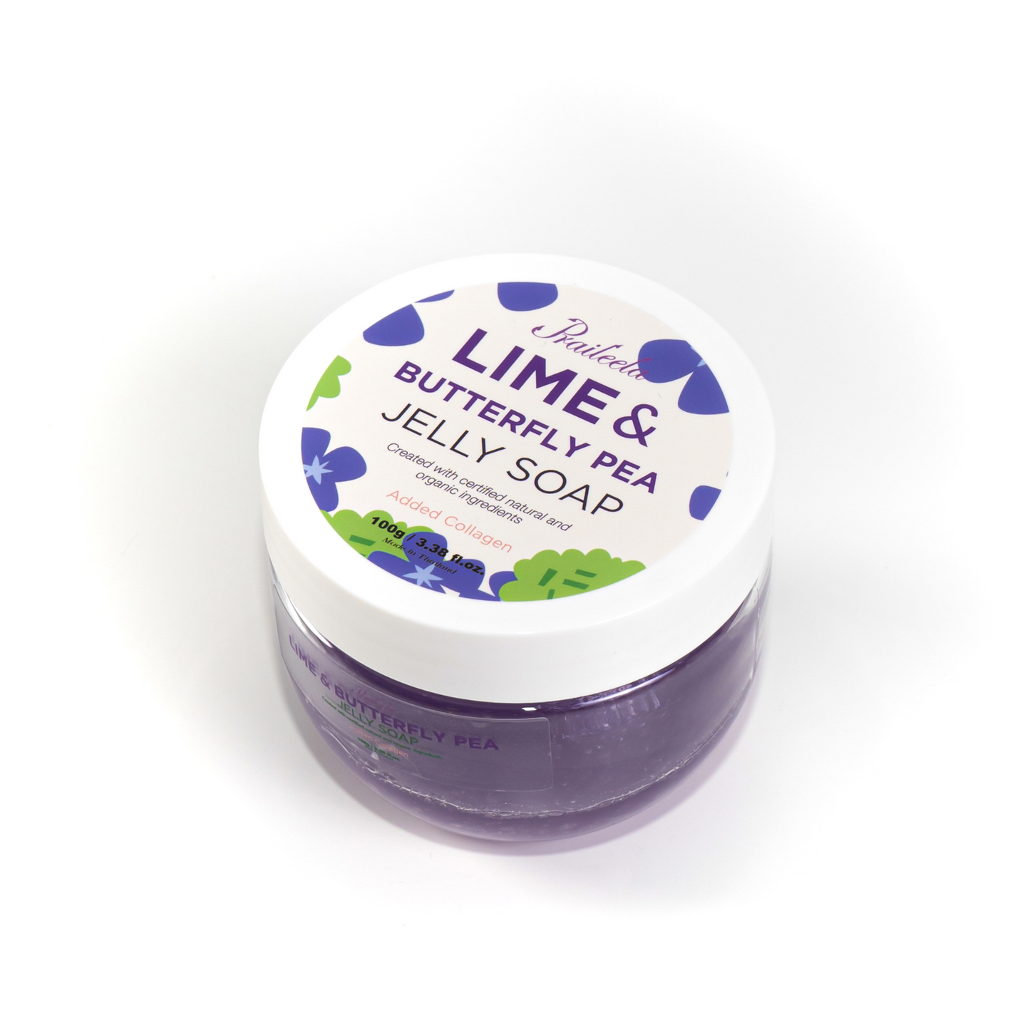 Lime Butterfly Pea Jelly Soap